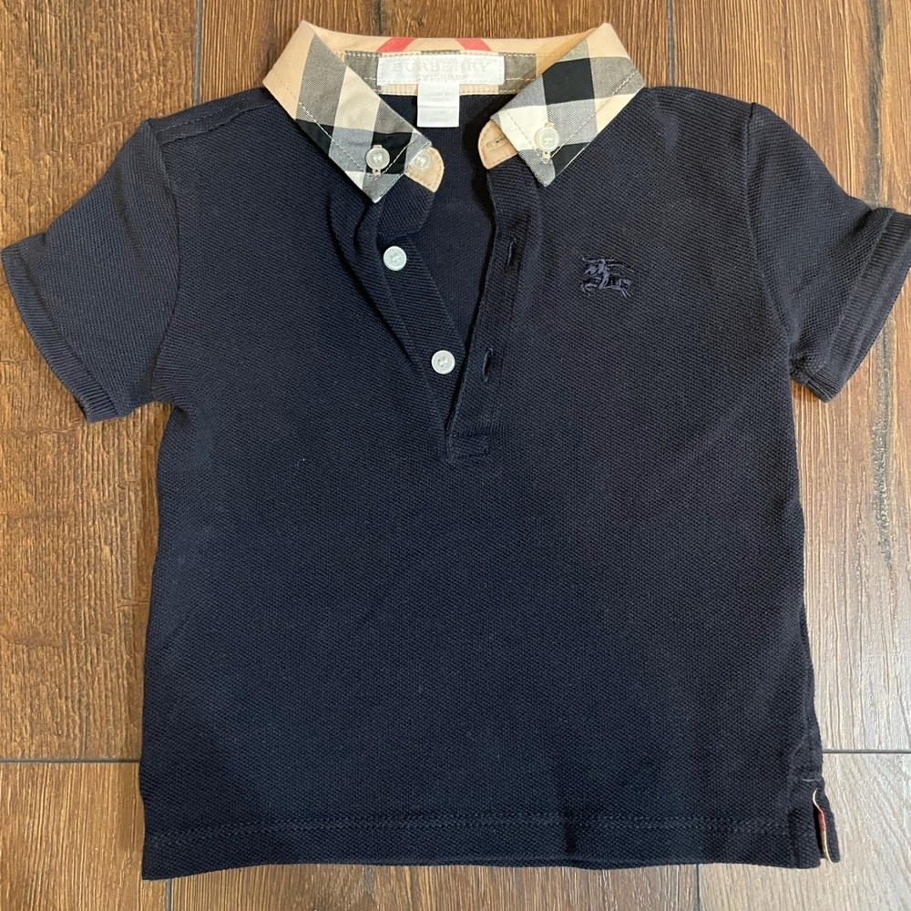 Burberry polo shirt black